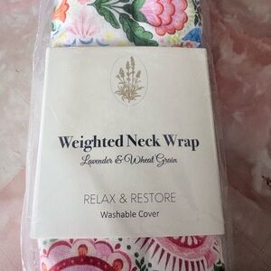 Cost Plus World Market Weighted Neck Wrap - Pink Floral